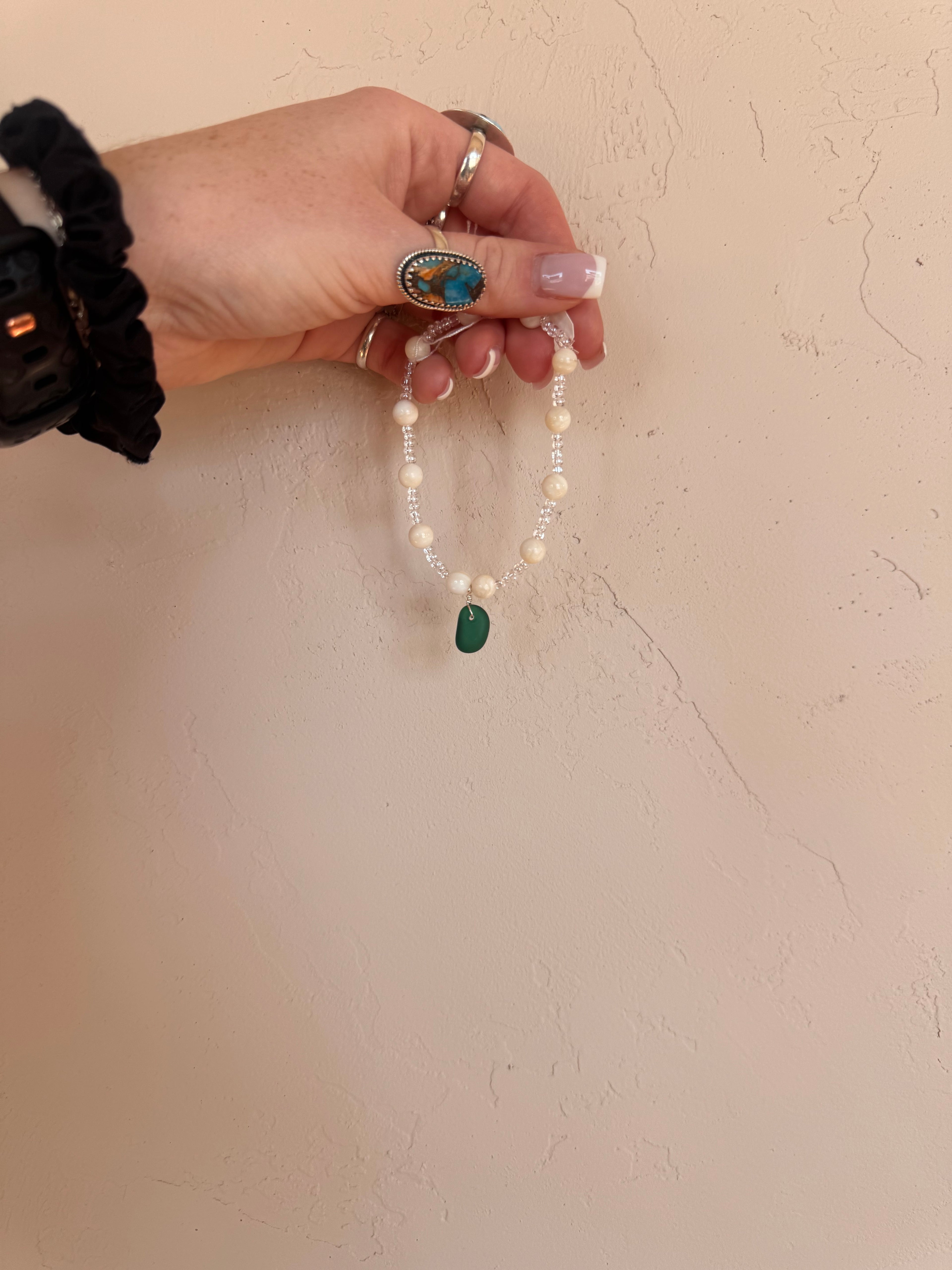Sea Glass Ankle Braclets