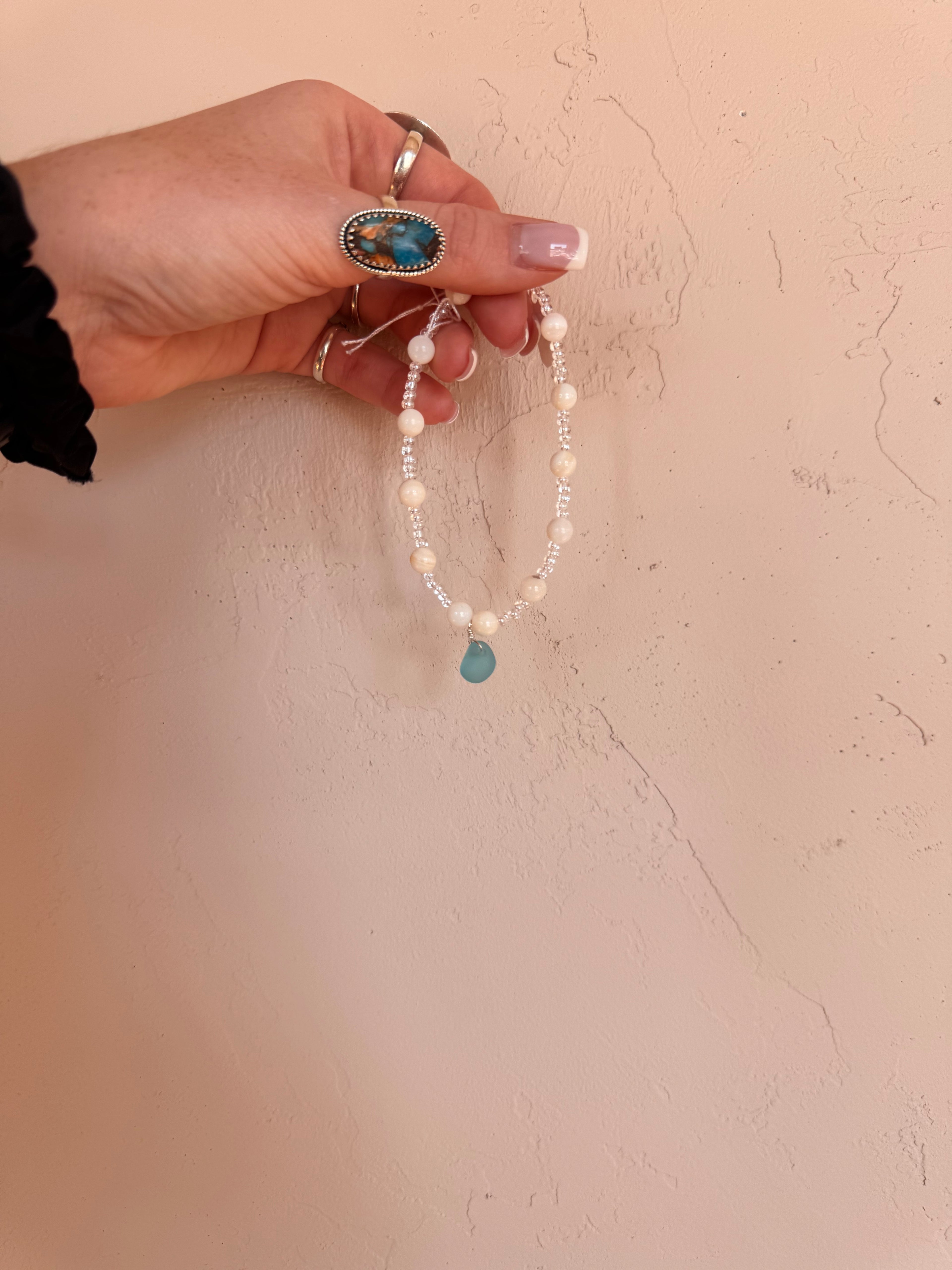 Sea Glass Ankle Braclets
