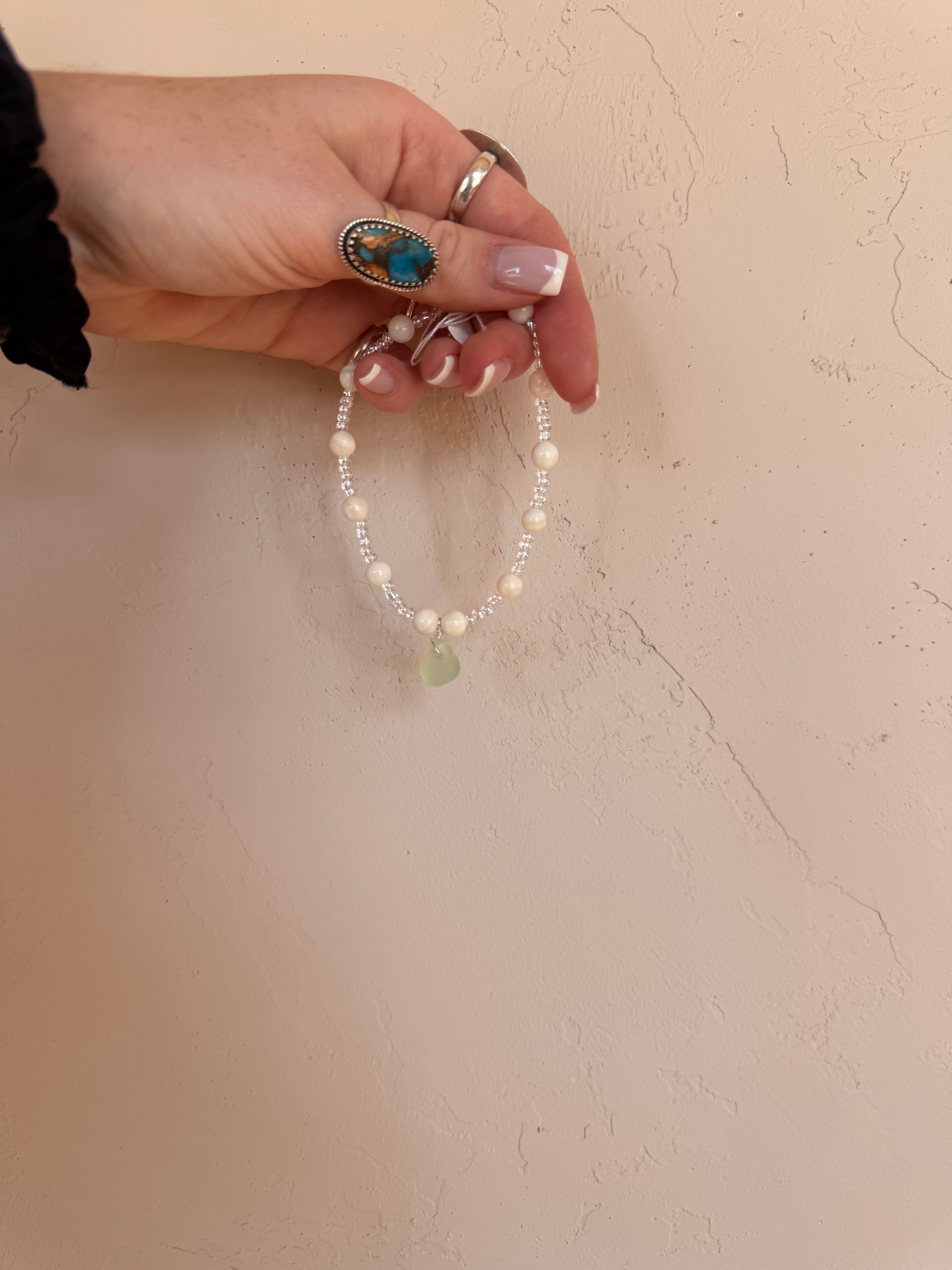 Sea Glass Ankle Braclets