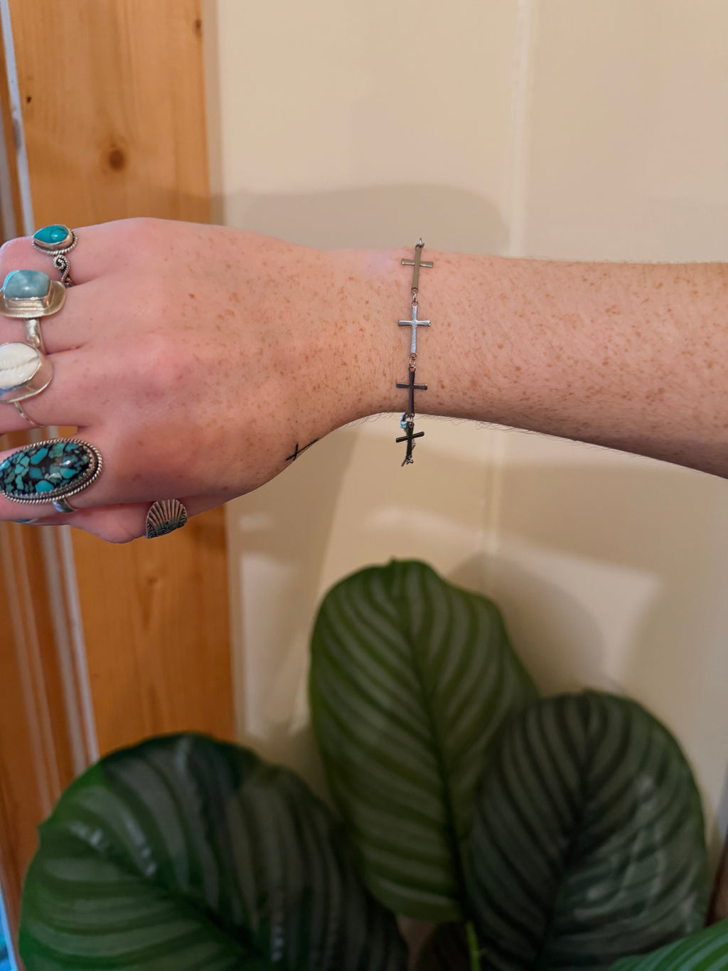 Adjustable Cross Bracelet