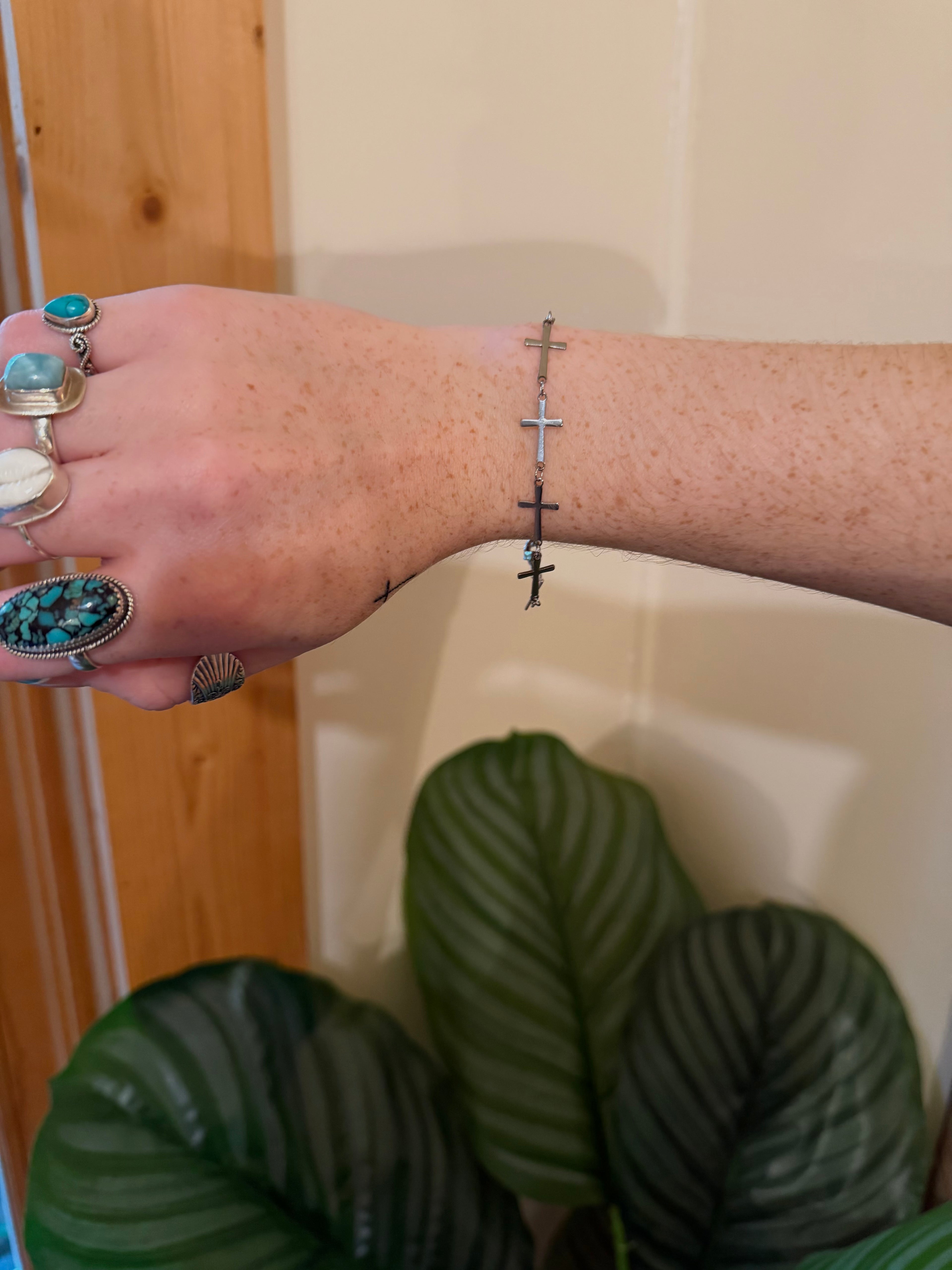 Adjustable Cross Bracelet