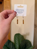Gold Freshwater Pearl Earrings