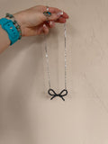 Western Pearl Bow Necklace