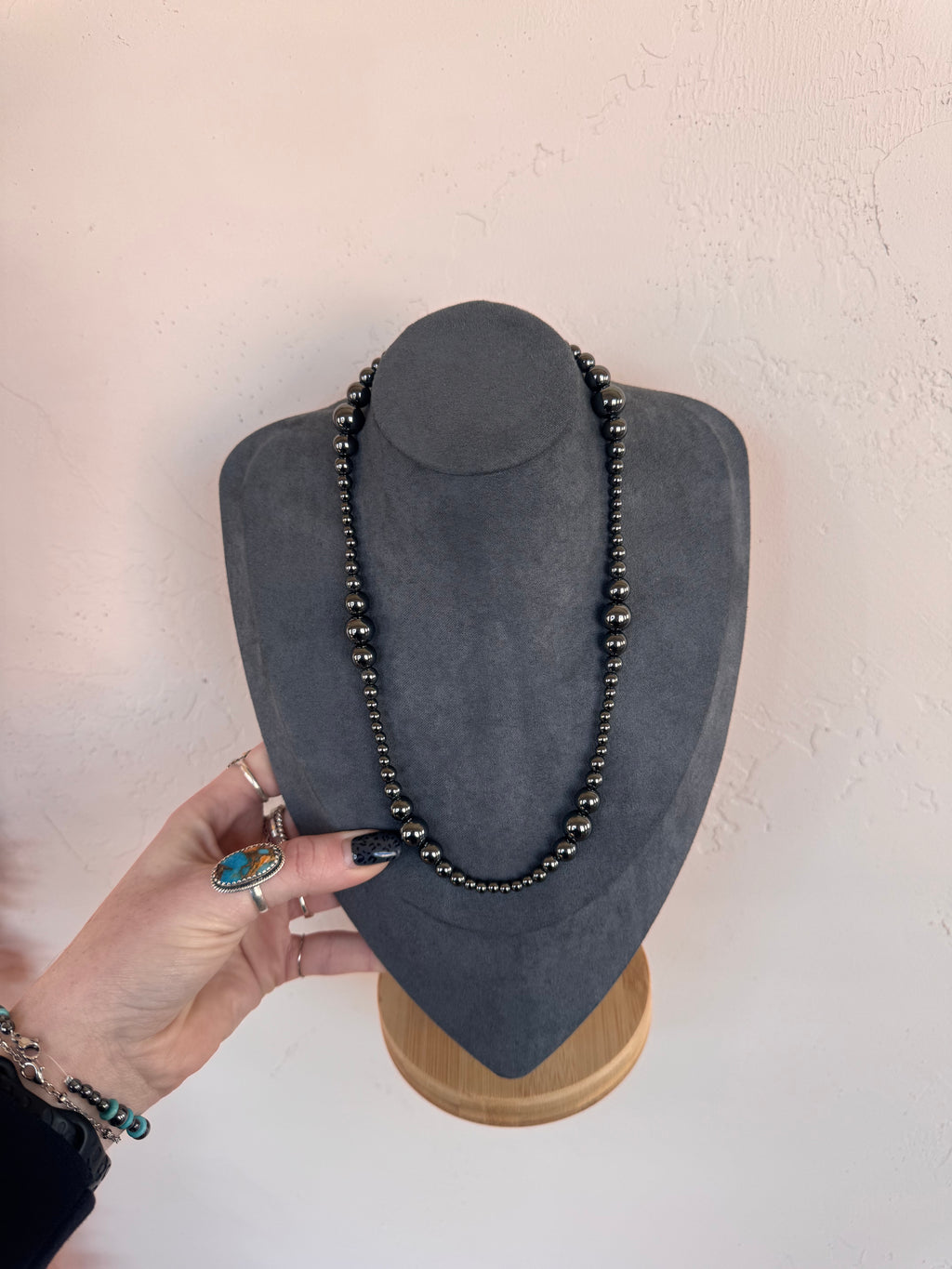 Graduated Pearl Stacker Necklace