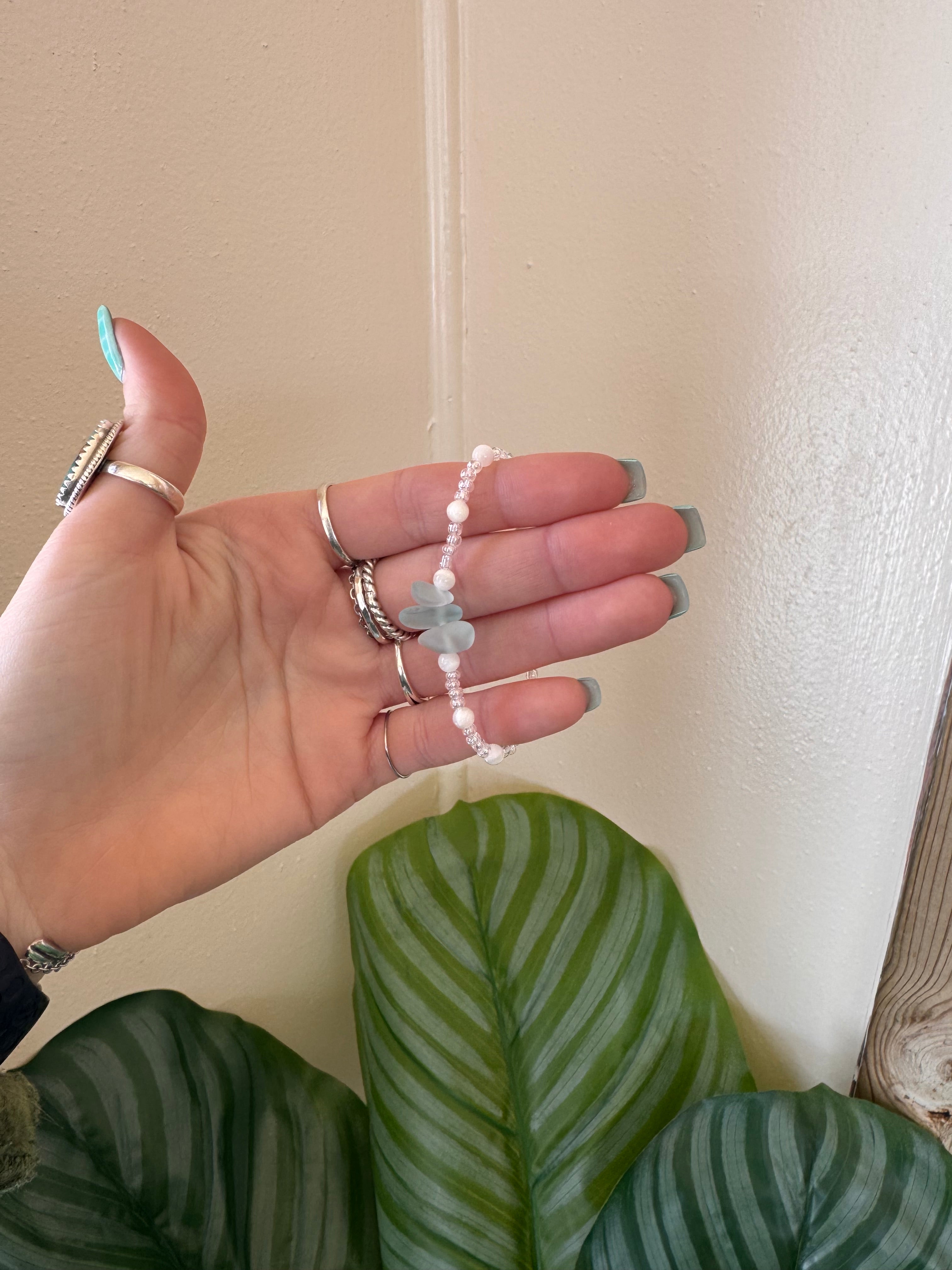 Blue Tide Stretch Bracelet