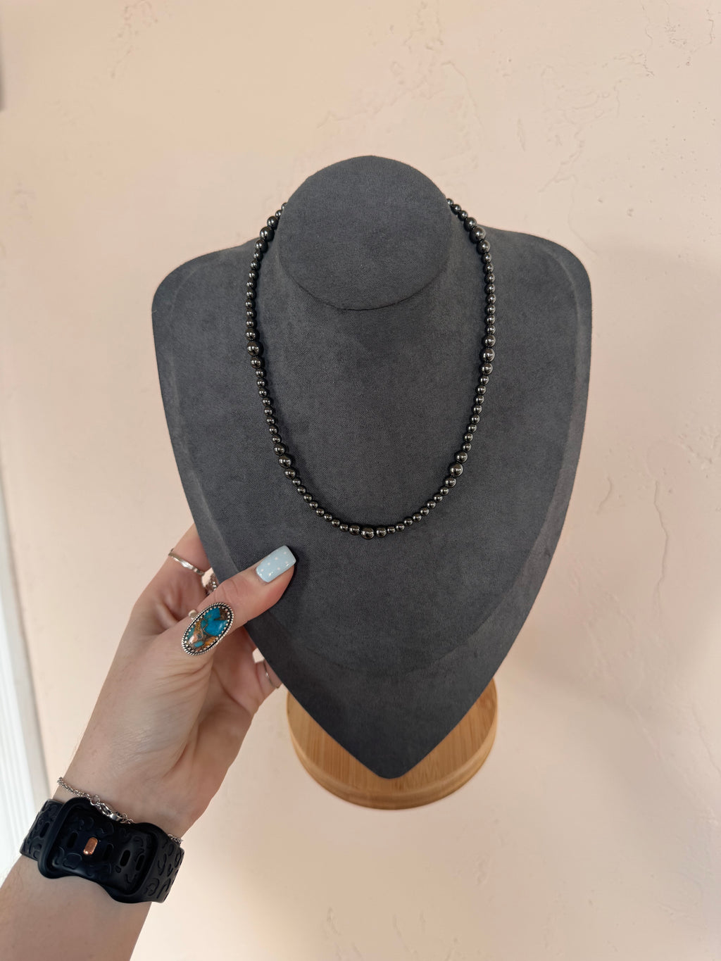 Graduated Pearl Stacker Necklace