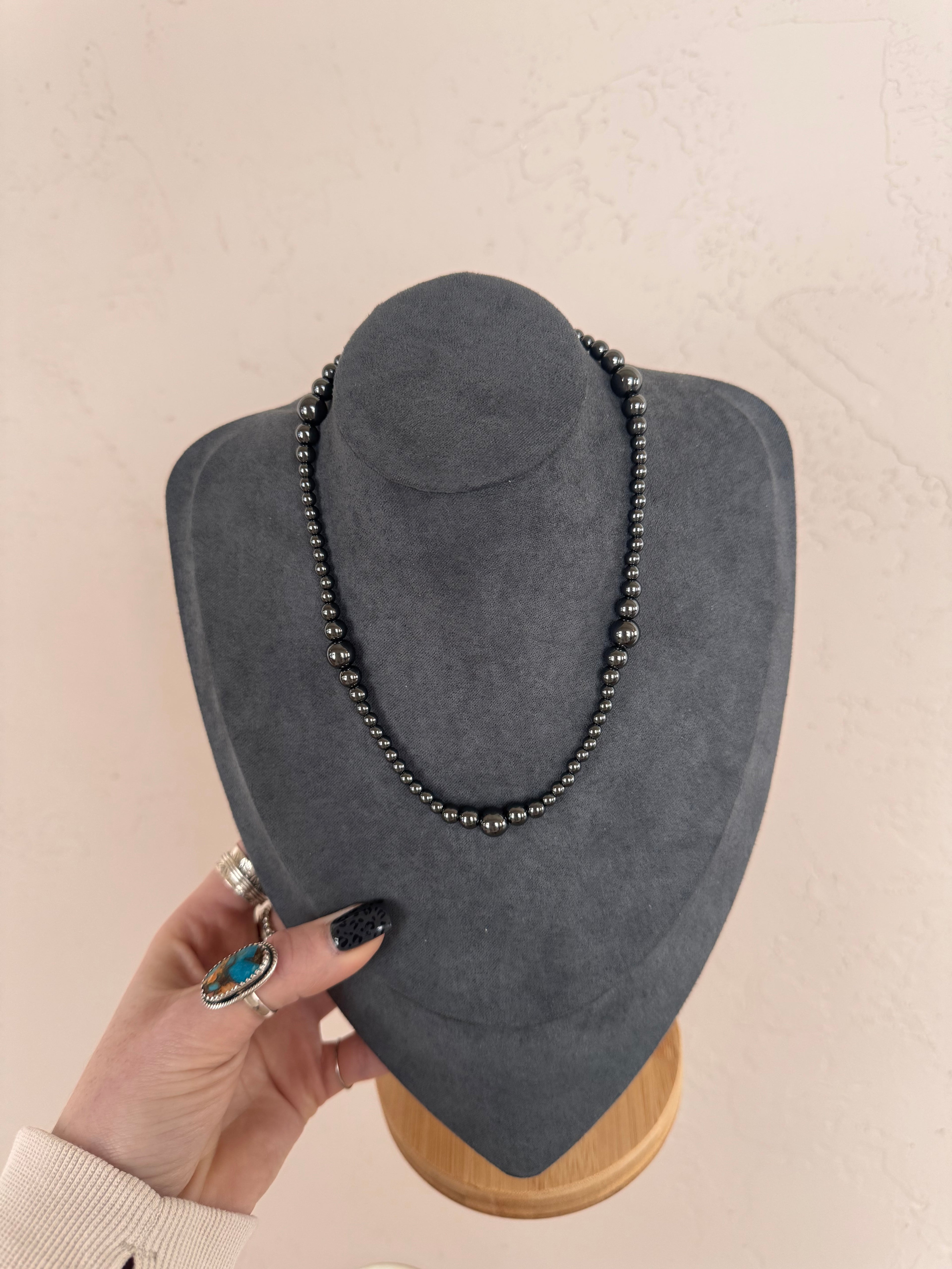 Graduated Pearl Stacker Necklace