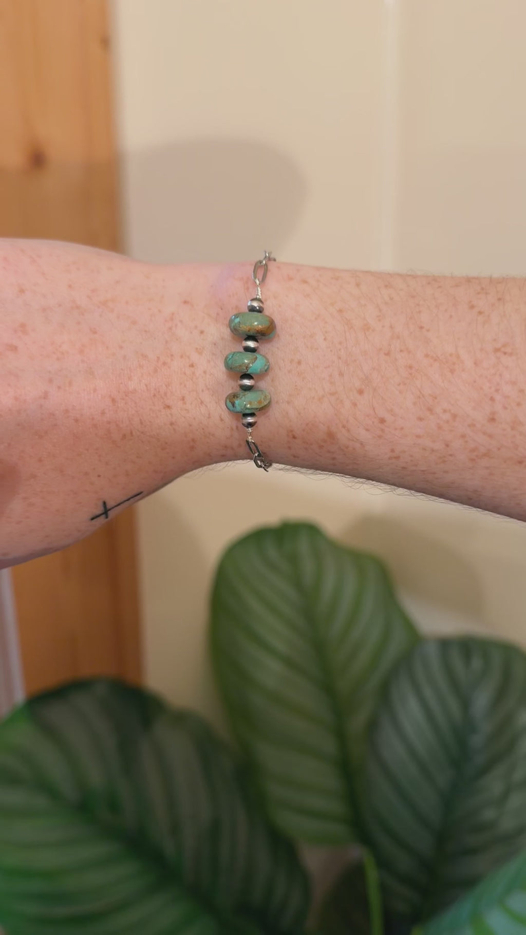 Kingman Pearl Bracelt