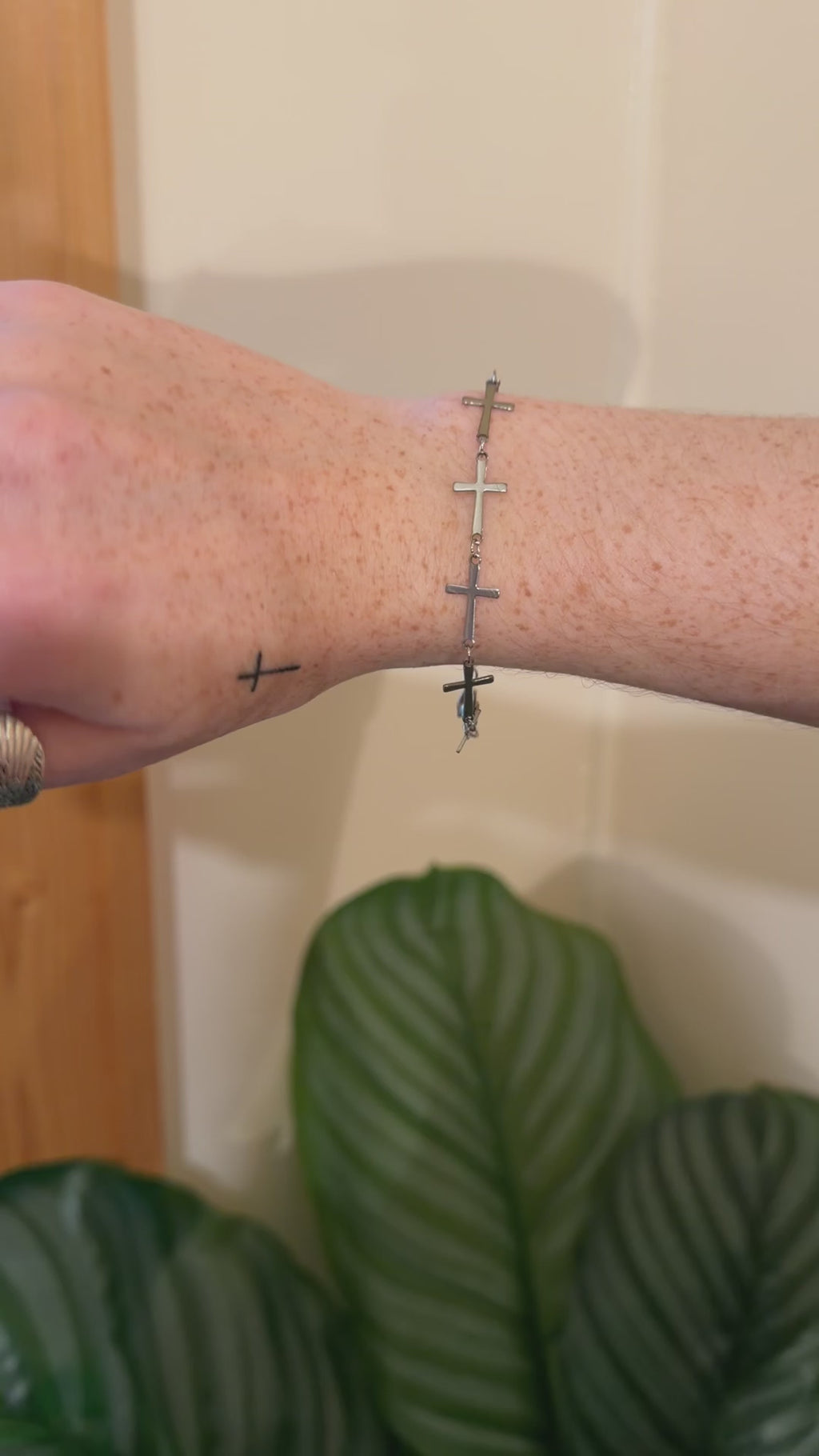 Adjustable Cross Bracelet